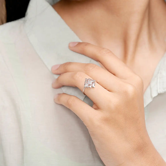 Twilight Bloom Delicate Ring