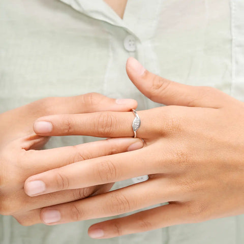 Silver Blossom Delicate Ring