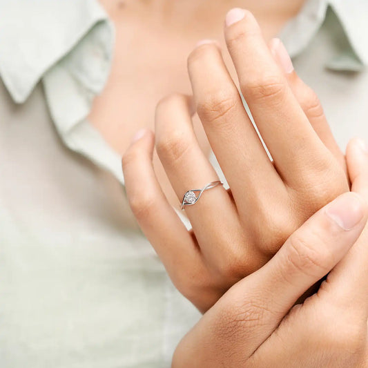 Floral Flare Minimal Ring