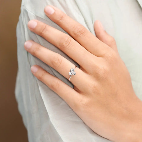 Halo Sparkle Delicate Ring