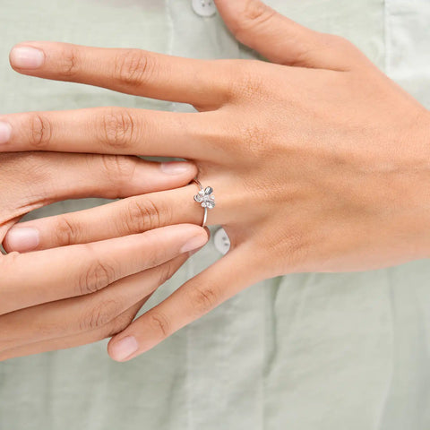 Petal Kiss Delicate Ring