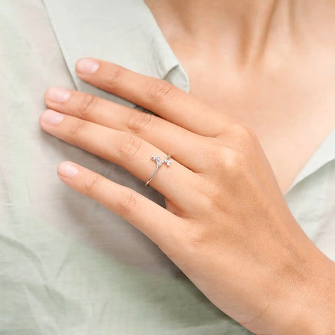 Ethereal Flame Delicate Ring