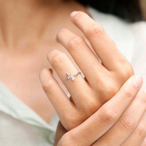 Ethereal Flame Delicate Ring