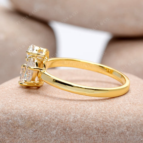 1.6 CT Oval, Pear, Cushion Square Cut Colorless Engagement Ring
