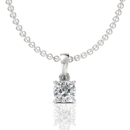 Cushion Diamond Pendant | GRA & IDGL Certified Moissanite Diamonds