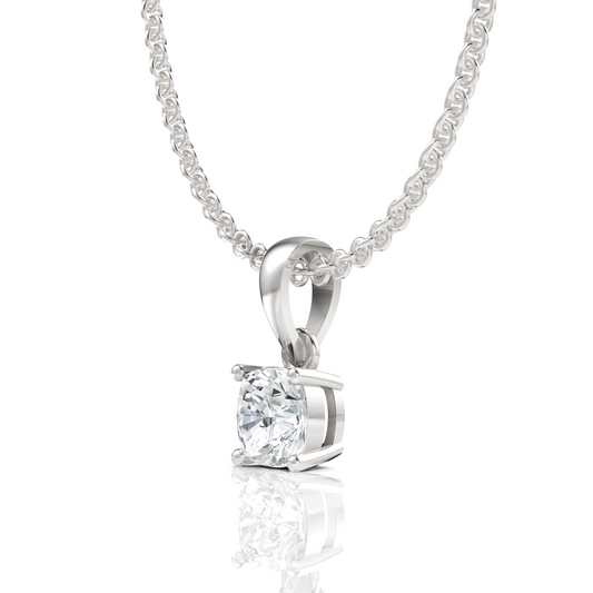 Cushion Diamond Pendant | GRA & IDGL Certified Moissanite Diamonds