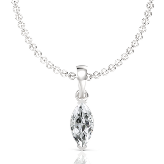 Marquise Diamond Pendant | GRA & IDGL Certified Moissanite Diamonds