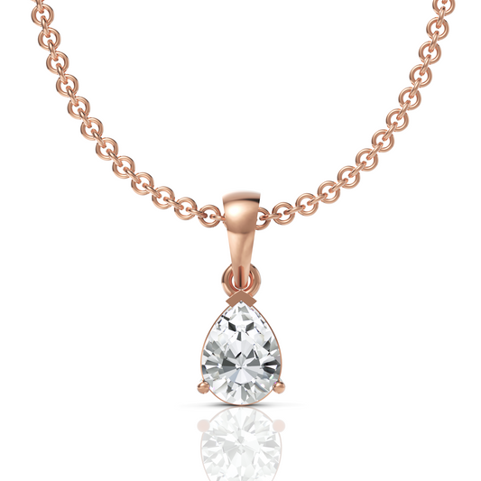 Pear Diamond Pendant | GRA & IDGL Certified Moissanite Diamonds