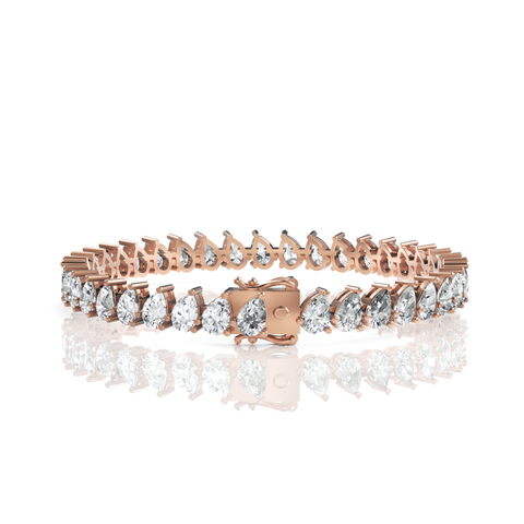 Pear Cut Tennis Bracelet | GRA & IDGL Certified Moissanite Diamonds