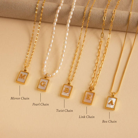 Initial Custom Letter Chain & Necklace