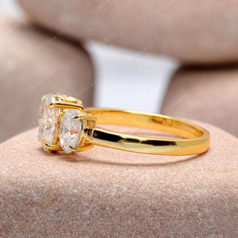 2.25 CT Oval Cut Colorless Engagement Ring