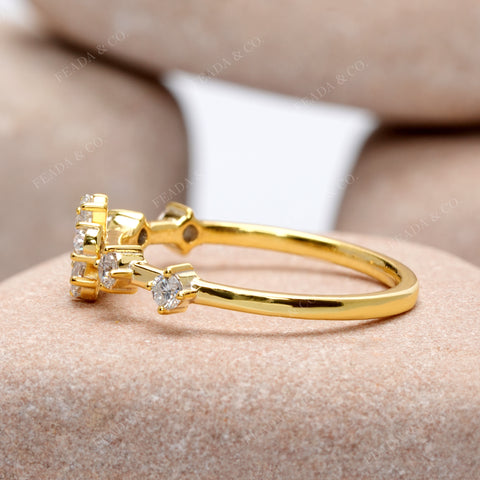 0.83 CT Pear Diamond  Premium Floral Ring