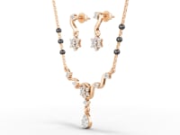 Classic V-Shape Moissanite Diamond  Mangalsutra Set