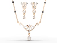 Wings of Elegance Moissanite Diamond Mangalsutra Set
