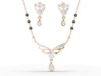 Royal Radiance Teardrop Moissanite Diamond Mangalsutra Set