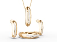Elegant Embrace Moissanite Diamond Jewellery Set