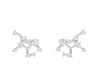 Virgo Zodiac Round Diamond Earring