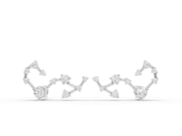 Scorpio Zodiac Round Diamond Earring