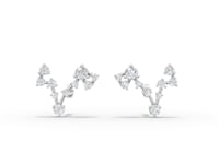 Pisces Zodiac Round Diamond Earring