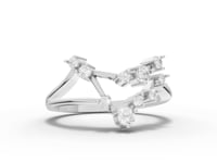 Capricon Zodiac Round Diamond Ring