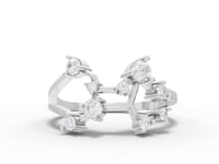 Virgo Zodiac Round Diamond Ring