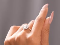2.14 CT Round Cut Colorless Engagement Ring