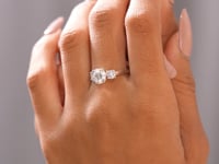 2.63 CT Round Cut Colorless Engagement Ring