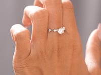 1.18 CT Round Cut Colorless Engagement Ring