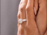 2.84 CT Round Cut Colorless Engagement Ring