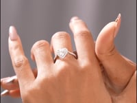 1.73 CT Round, Heart Cut Colorless Engagement Ring