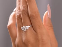 2.25 CT Oval Cut Colorless Engagement Ring