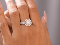 1.5 CT Round Cut Colorless Engagement Ring