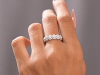 2.128 CT Round Cut Colorless Engagement Ring