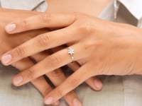 Floral Whirl Delicate Ring