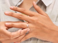 Floral Grace Solitaire Ring