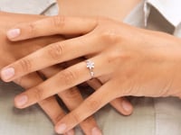 Floral Whirl Delicate Ring