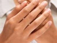 Moonkiss Petal Minimal Ring