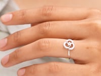 Sterling Serenity Bloom Minimal Ring