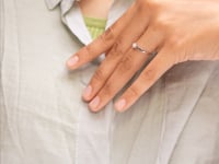 Blissbud Diamond Petal Delicate Ring