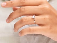 Halo Sparkle Delicate Ring