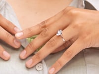 Petal Heart Delicate Ring