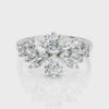 1.494 CT Marquise, Round Cut Colorless Engagement Ring