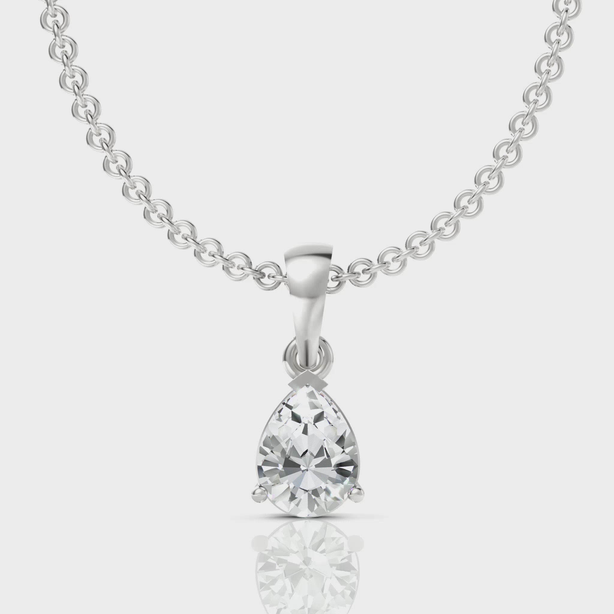 Pear Diamond Pendant