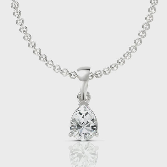 Pear Diamond Pendant