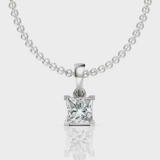 Princess Diamond Pendant