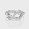 0.59 CT Round Cut Colorless Engagement Ring