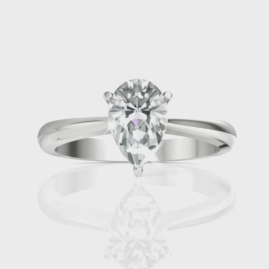 Pear Diamond Ring