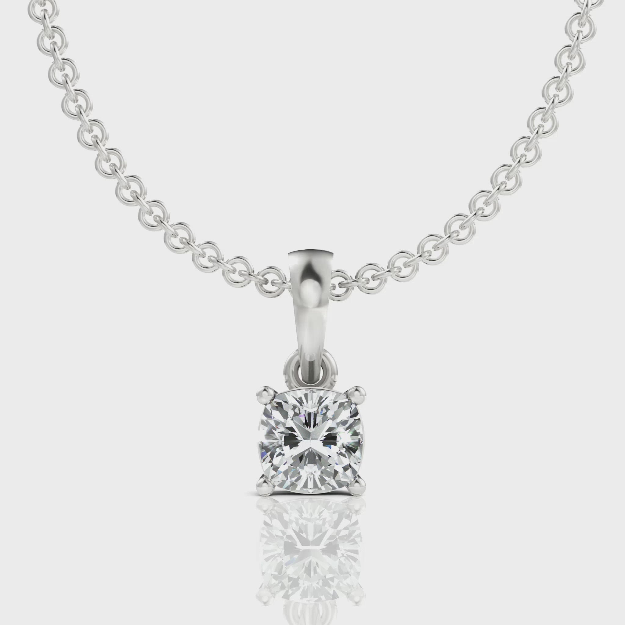 Cushion Diamond Pendant