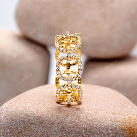 0.826 CT Round Cut Colorless Engagement Ring