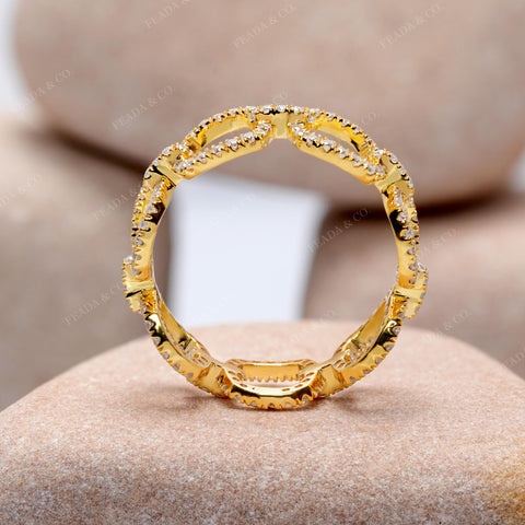 0.826 CT Round Cut Colorless Engagement Ring